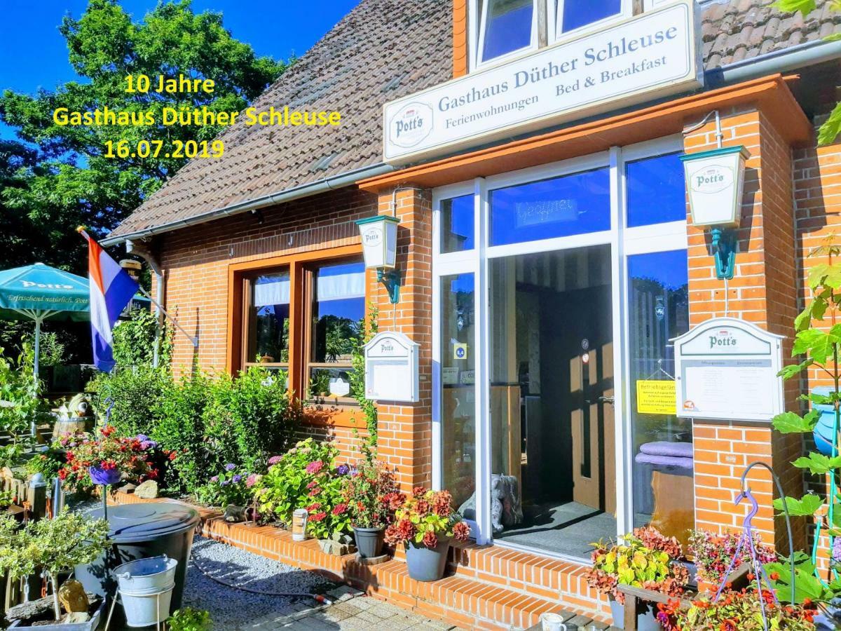 Gasthaus Duether Schleuse Duthe Exteriör bild